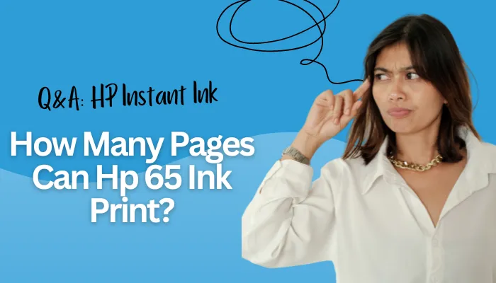 How Many Pages Can Hp 65 Ink Print?